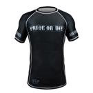 PRIDE OR DIE fight club RASHGUARD - BLACk